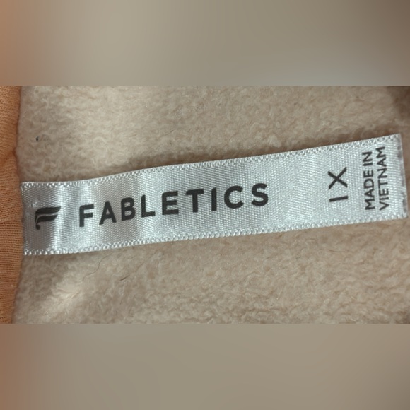 Fabletics Eco Go-To Pocket Hoodie Peach Size 1X - Picture 5 of 8